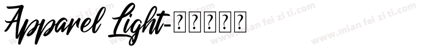 Apparel Light字体转换